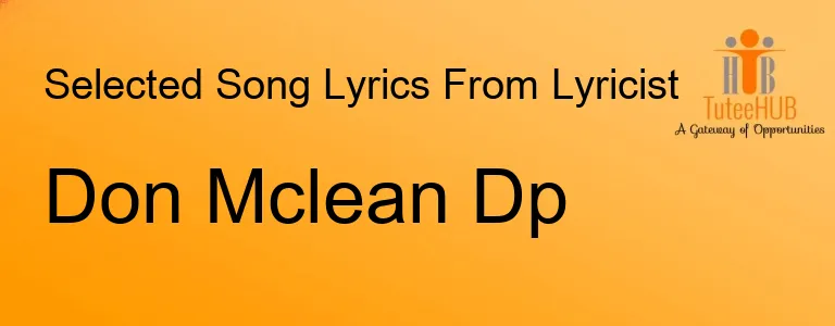 Don Mclean Dp