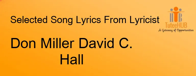 Don Miller David C. Hall