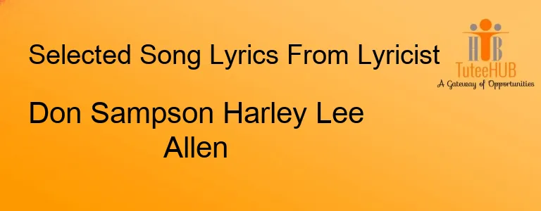 Don Sampson Harley Lee Allen