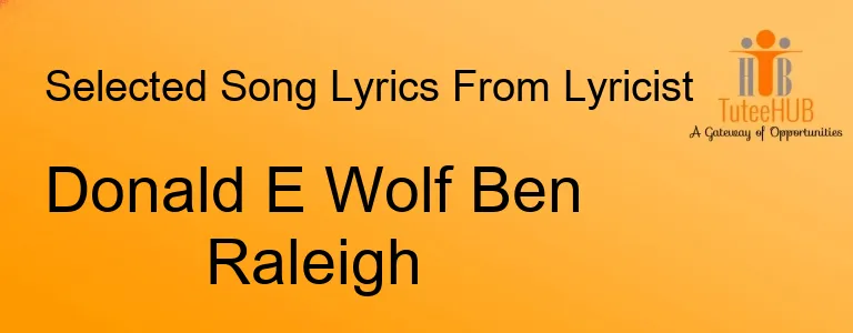 Donald E Wolf Ben Raleigh