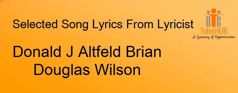 Donald J Altfeld Brian Douglas Wilson