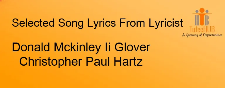 Donald Mckinley Ii Glover Christopher Paul Hartz