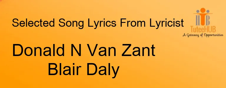 Donald N Van Zant Blair Daly