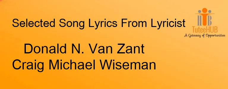 Donald N. Van Zant Craig Michael Wiseman