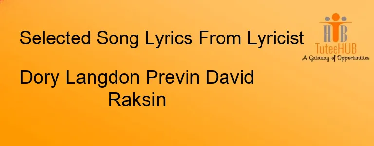 Dory Langdon Previn David Raksin