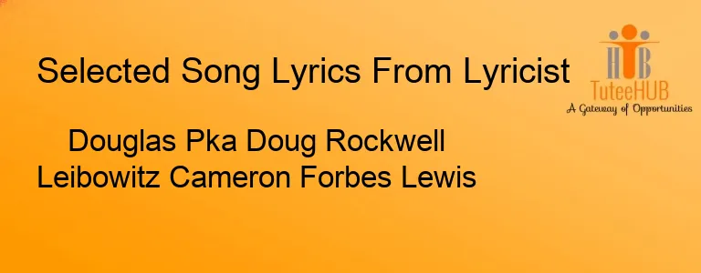 Douglas Pka Doug Rockwell Leibowitz Cameron Forbes Lewis