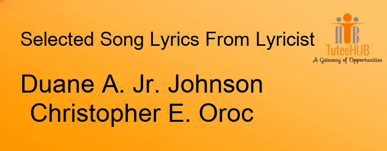 Duane A. Jr. Johnson Christopher E. Oroc