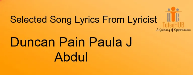 Duncan Pain Paula J Abdul