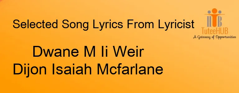 Dwane M Ii Weir Dijon Isaiah Mcfarlane