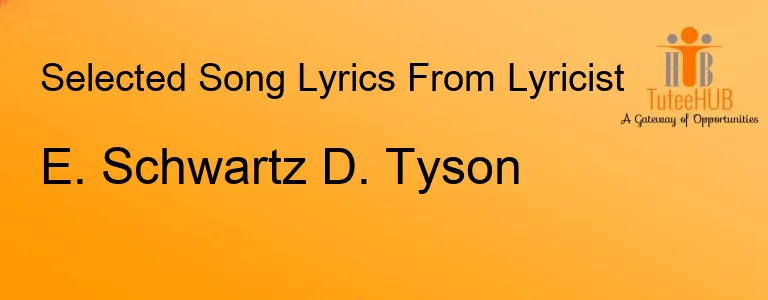 E. Schwartz D. Tyson