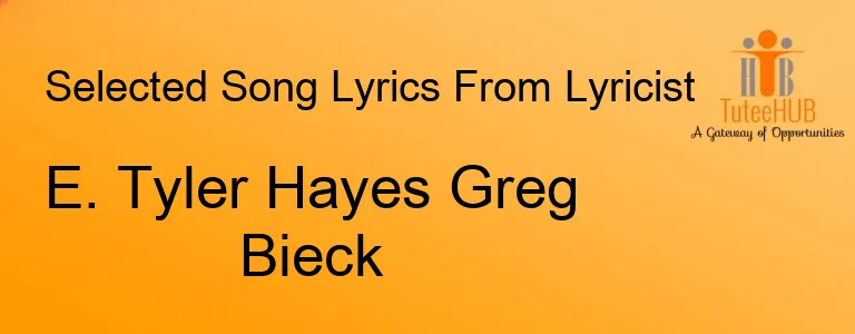 E. Tyler Hayes Greg Bieck
