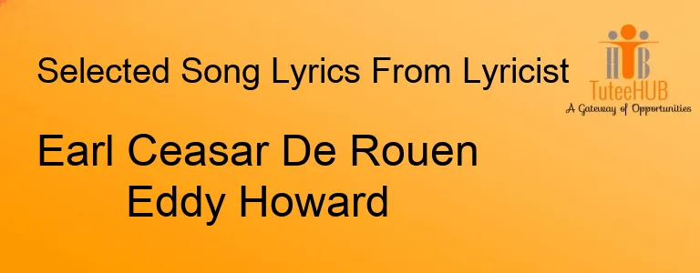 Earl Ceasar De Rouen Eddy Howard