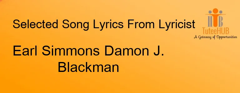 Earl Simmons Damon J. Blackman