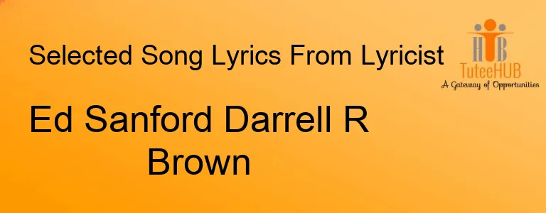 Ed Sanford Darrell R Brown