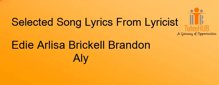 Edie Arlisa Brickell Brandon Aly