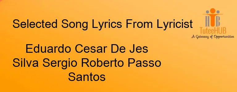 Eduardo Cesar De Jes Silva Sergio Roberto Passo Santos