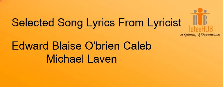Edward Blaise O'brien Caleb Michael Laven