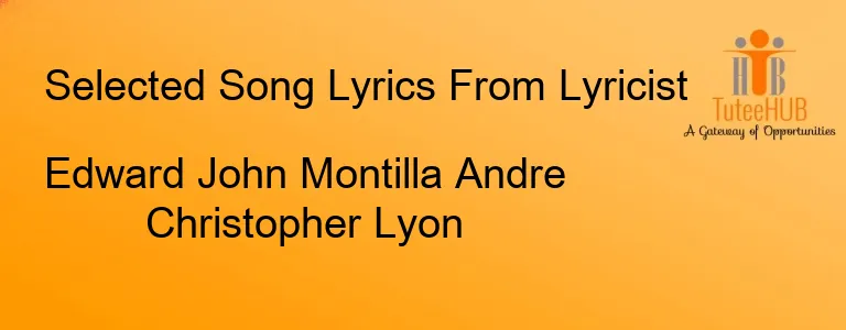 Edward John Montilla Andre Christopher Lyon