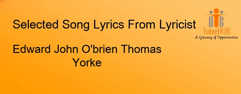 Edward John O'brien Thomas Yorke