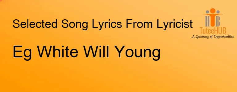 Eg White Will Young