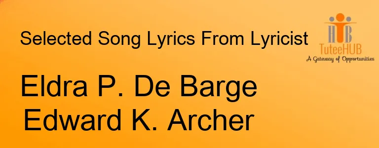 Eldra P. De Barge Edward K. Archer