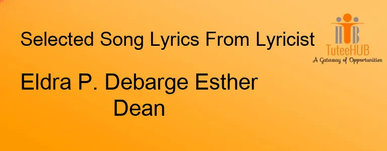 Eldra P. Debarge Esther Dean