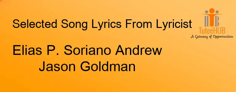 Elias P. Soriano Andrew Jason Goldman