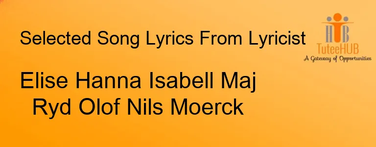 Elise Hanna Isabell Maj Ryd Olof Nils Moerck