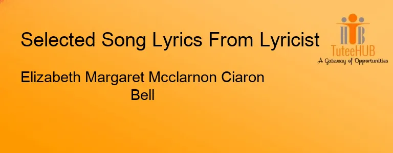 Elizabeth Margaret Mcclarnon Ciaron Bell