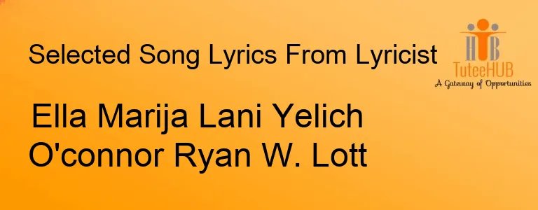 Ella Marija Lani Yelich O'connor Ryan W. Lott