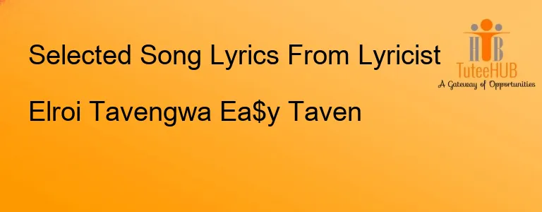 Elroi Tavengwa Ea$y Taven