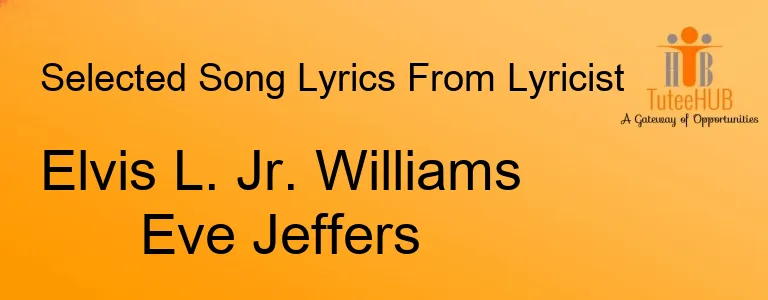 Elvis L. Jr. Williams Eve Jeffers