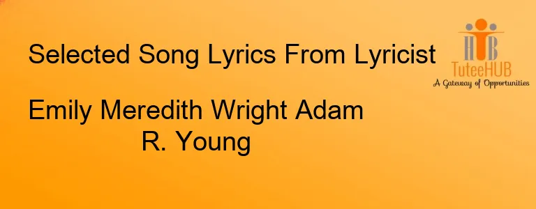 Emily Meredith Wright Adam R. Young