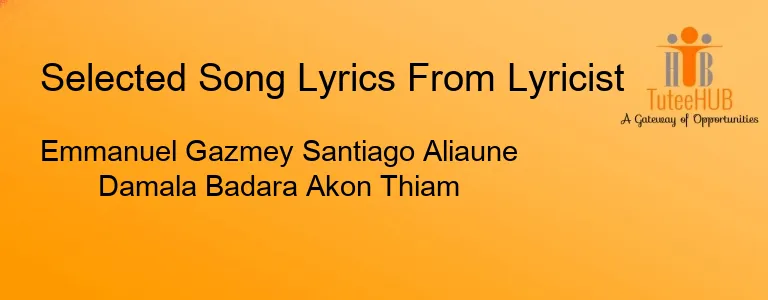 Emmanuel Gazmey Santiago Aliaune Damala Badara Akon Thiam