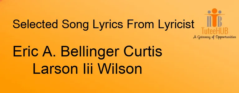 Eric A. Bellinger Curtis Larson Iii Wilson