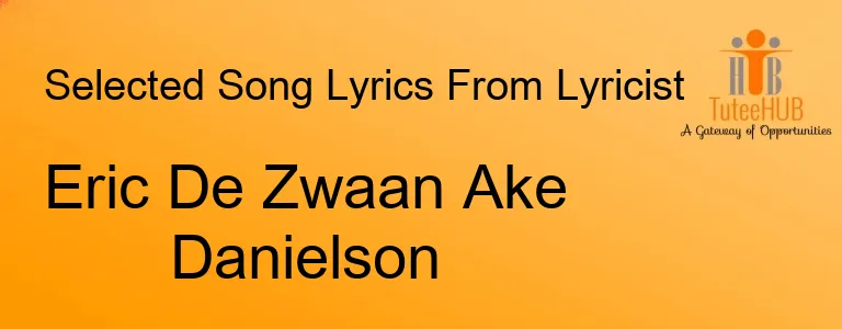 Eric De Zwaan Ake Danielson