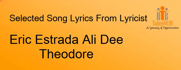 Eric Estrada Ali Dee Theodore