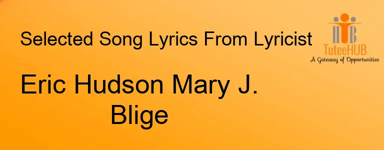 Eric Hudson Mary J. Blige