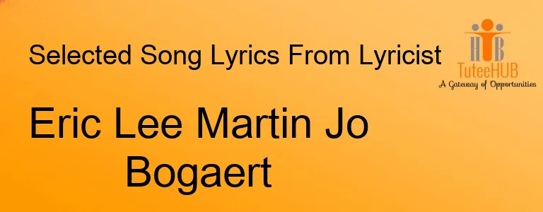 Eric Lee Martin Jo Bogaert