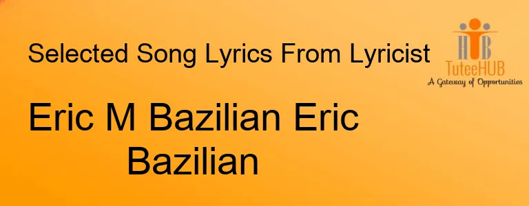 Eric M Bazilian Eric Bazilian