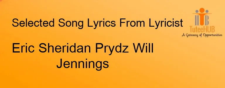 Eric Sheridan Prydz Will Jennings