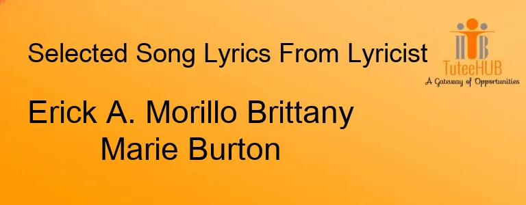 Erick A. Morillo Brittany Marie Burton