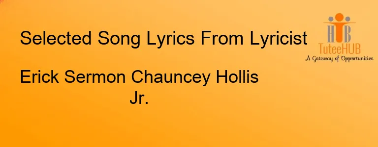 Erick Sermon Chauncey Hollis Jr.