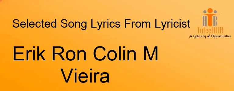 Erik Ron Colin M Vieira