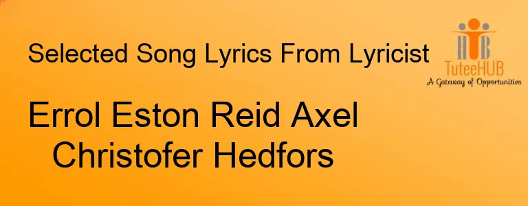 Errol Eston Reid Axel Christofer Hedfors