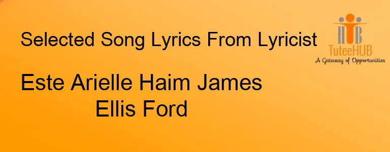 Este Arielle Haim James Ellis Ford