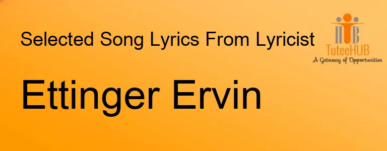 Ettinger Ervin
