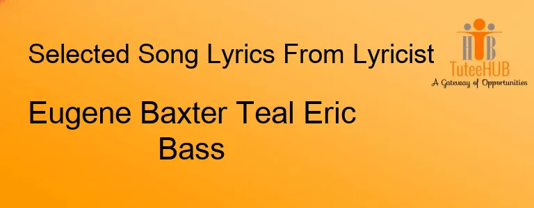 Eugene Baxter Teal Eric Bass