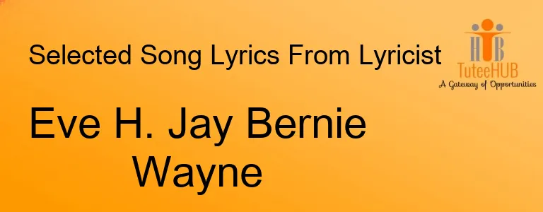 Eve H. Jay Bernie Wayne