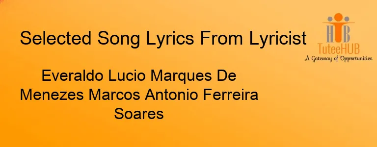 Everaldo Lucio Marques De Menezes Marcos Antonio Ferreira Soares